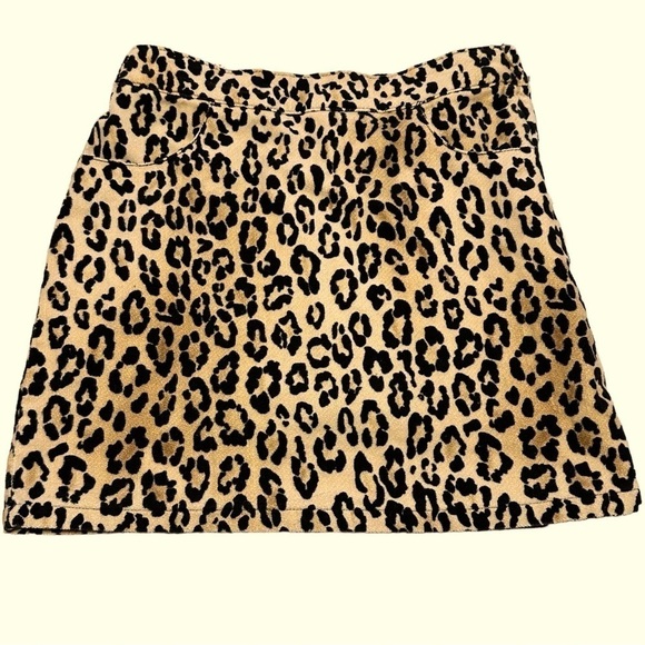 Gymboree Skort Soft Elastic Waist Front Pockets Leopard Print  Skirt Size 8 - Picture 1 of 8